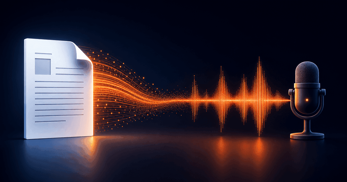 Transformation d’une source d’information en podcast audio